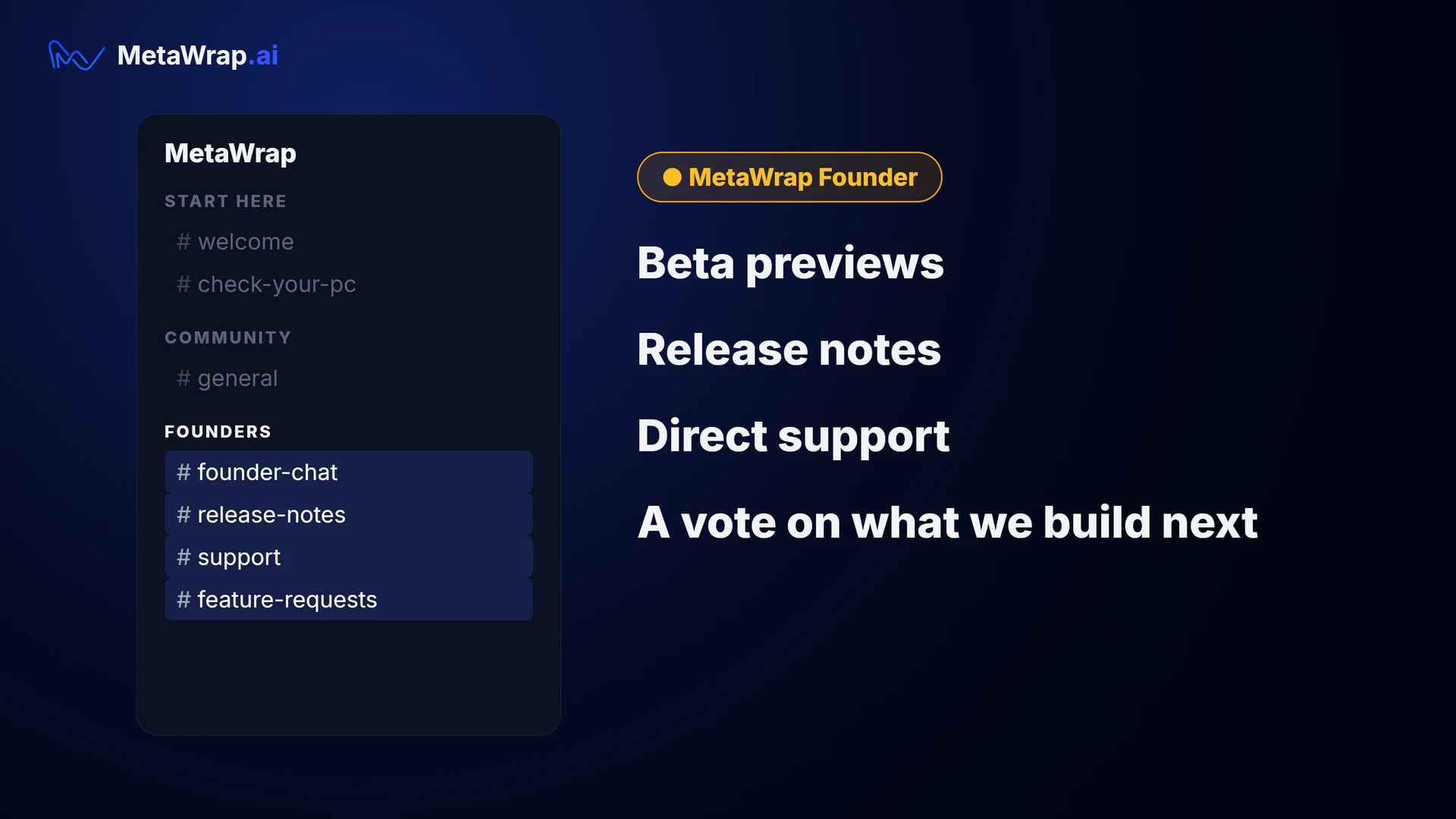 The Founders channels