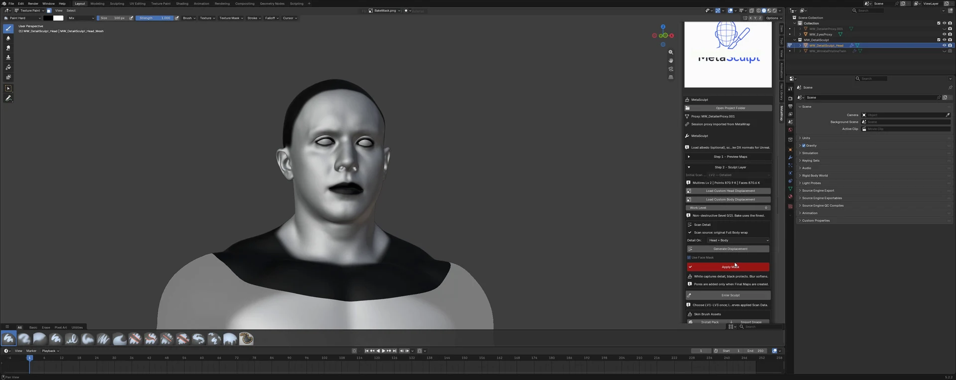 Edit the Face Mask