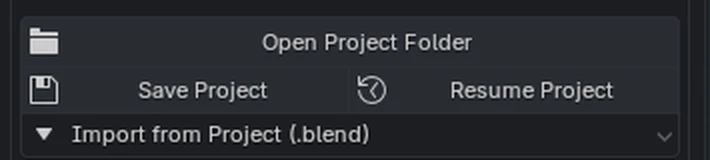 Save and resume a project